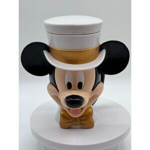 Mickey Mouse Disney On Ice 8oz Plastic Cup w/ Flip Lid & Top Hat Design